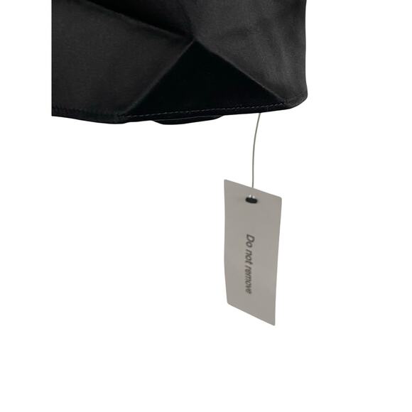 Rumored Monaco Satin Mini Dress Sleeveless Sexy Party Minimalist Chic Black Sz S - Picture 11 of 11